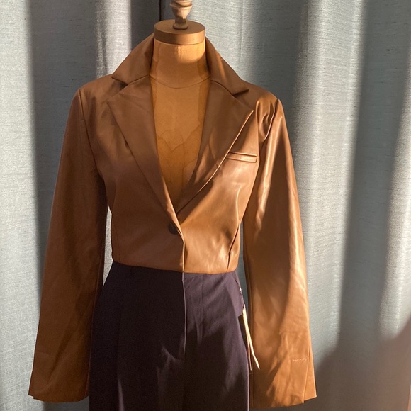 miss love Other - Miss love faux leather blazer  size medium